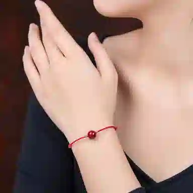 琳琯瑛 新中式国风气质小众设计款吉祥 再造辰砂朱砂 手链 女款