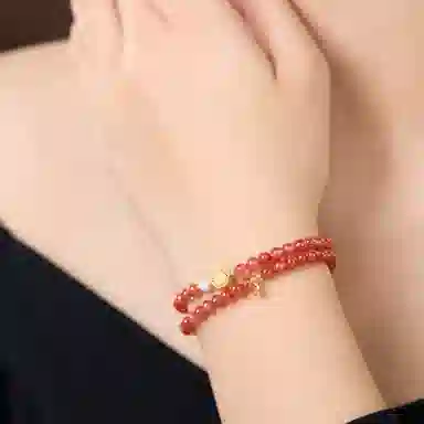 琳琯瑛 新中式国风气质小众设计辰龙三合 南红 手串 女款