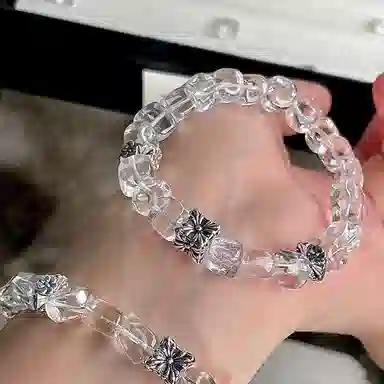 琳琯瑛 清冷高级感简约设计 轻奢国风天然 白水晶 手串 女款