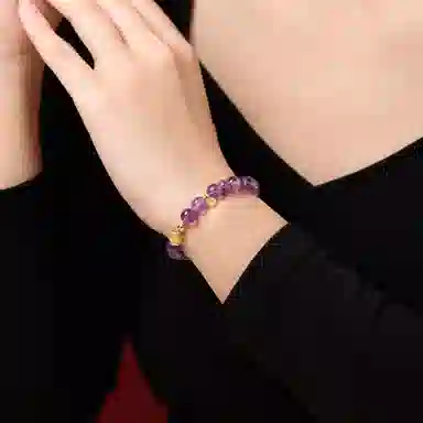 琳琯瑛 新中式国风气质小众设计款未羊三合 水晶 玉石手串 女款