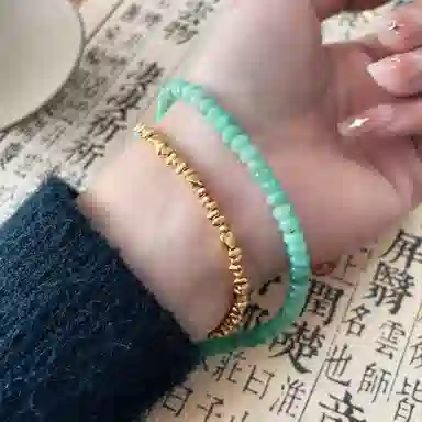 琳琯瑛 新中式国风 豆种 翡翠项链 女款