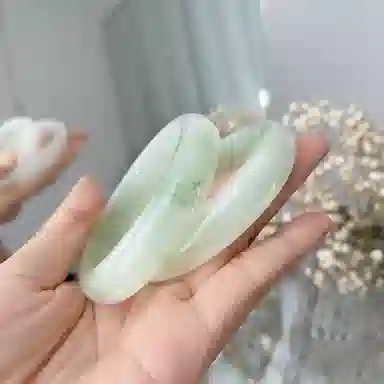 琳琯瑛 紫罗兰冰透玉 玉髓 玉石手镯 女款