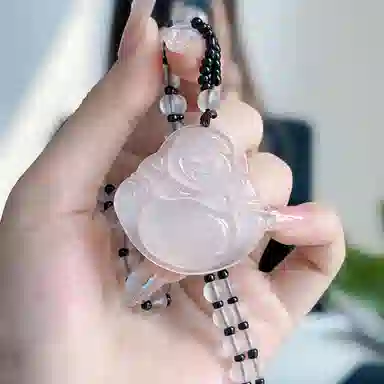 琳琯瑛 冰透荔枝 观音 玉髓 玉石吊坠 男女同款情侣款 玛瑙