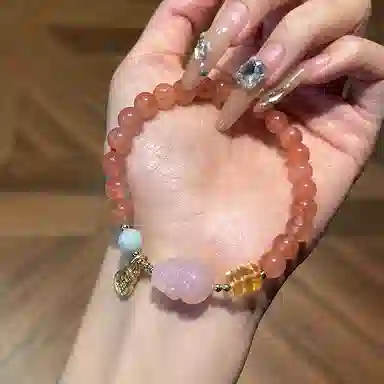 琳琯瑛 新中式国风小众设计高级感轻奢气质好运招财貔貅 南红 手串 女款