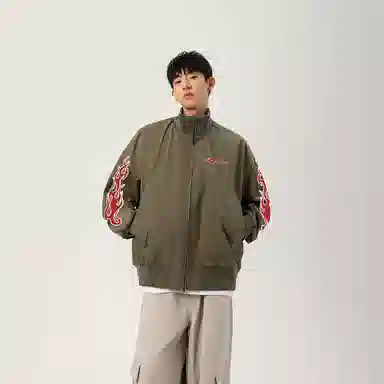 Qnxeey vibelogocleanfitbomber