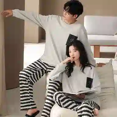 兰缪 长袖结婚新婚喜庆本命年长裤睡衣套装 女款 红色