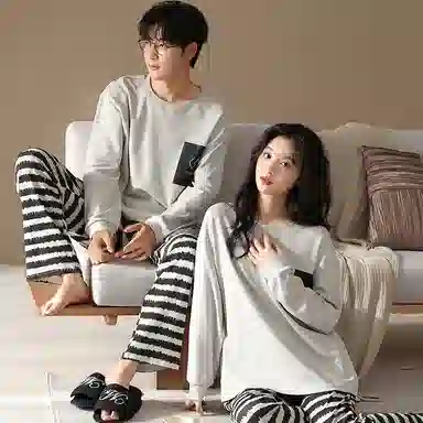 兰缪 长袖结婚新婚喜庆本命年长裤睡衣套装 女款 红色