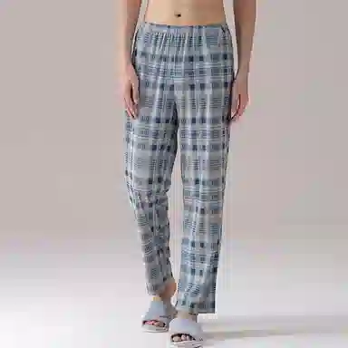 兰缪 保暖休闲可外穿长裤秋冬季睡裤 男款 图片色