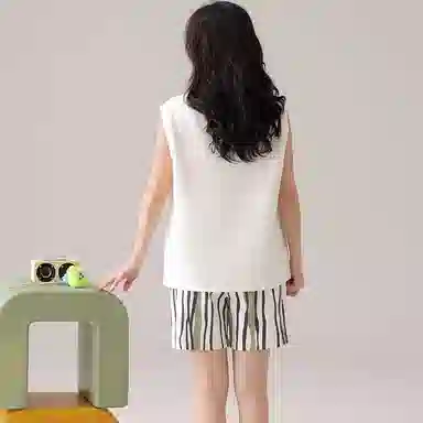 兰缪 纯棉薄款大码家居服睡衣套装 女款 图片色