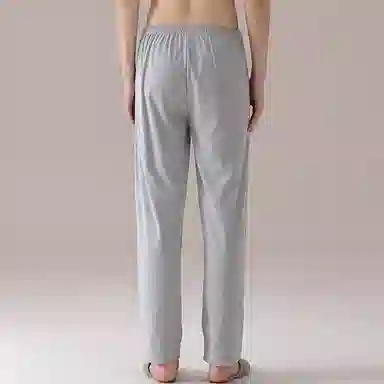 兰缪 保暖纯色青少年可外穿家居睡裤 男款 灰色