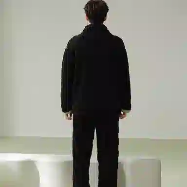 兰缪 新婚喜庆珊瑚绒加绒加厚本命年保暖长袖长裤睡衣套装 男款 红色