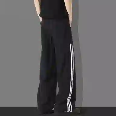 童先森 直筒裤条纹休闲裤 男款