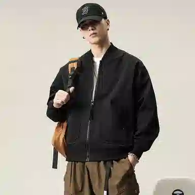 童先森 飞行员男春秋山系工装棒球服美式潮牌男生男士外套秋冬夹克 男款