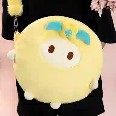 玩点无限 中秋圆月系列 桃源深处有人家 一轮月亮 毛绒包 可爱萌趣 玩偶周边