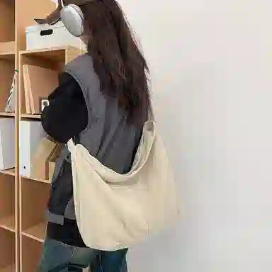 Morellybear Canvas Shoulder Bag