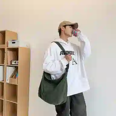 Morellybear Canvas Shoulder Bag