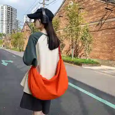 morellybear Nylon Crescent Bag