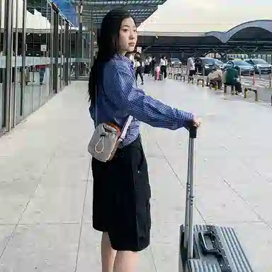 韩版抽绳轻便小众时尚个性 尼龙 手机包 常规 男女同款情侣款 多色