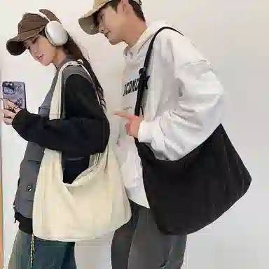 Morellybear Canvas Shoulder Bag