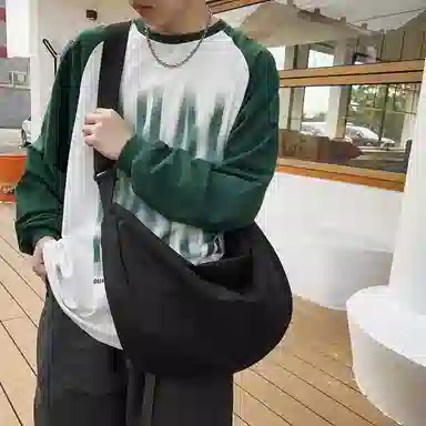 morellybear Nylon Crescent Bag