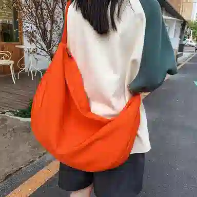 morellybear Nylon Crescent Bag