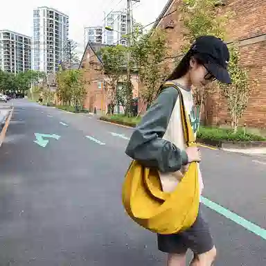 morellybear Nylon Crescent Bag