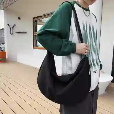 morellybear Nylon Crescent Bag