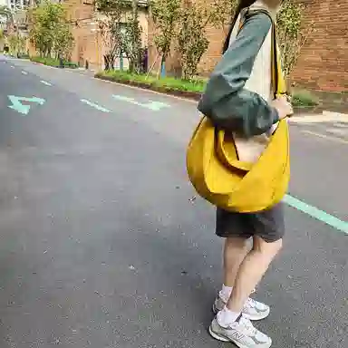 morellybear Nylon Crescent Bag