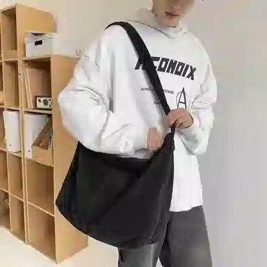 Morellybear Canvas Shoulder Bag