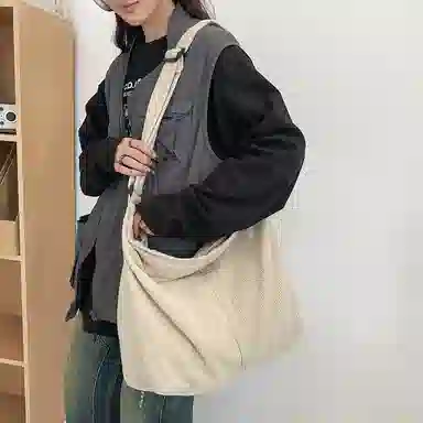 Morellybear Canvas Shoulder Bag