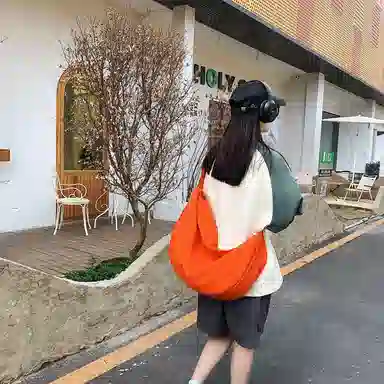 morellybear Nylon Crescent Bag