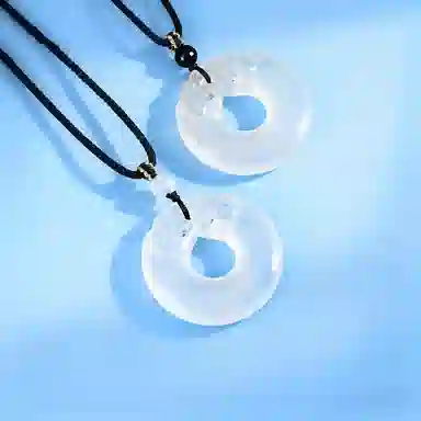 百年传琪 【双龙玉环】 玉髓 吊坠 男女同款情侣款