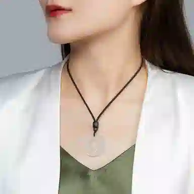 百年传琪 平安扣 招财转运貔貅 玉髓 玉石吊坠 男女同款情侣款