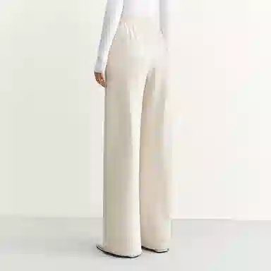 太平鸟 纯色高腰直筒保暖休闲裤 女款