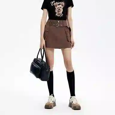 太平鸟 美式工装短裙 女款