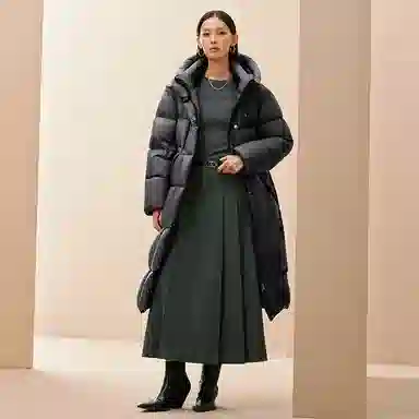 Peacebird 15D Puff 90 White Duck Down Coat