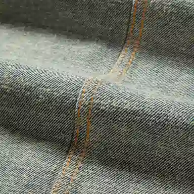 太平鸟 纯色口袋高腰直筒牛仔裤 女款