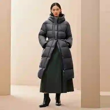 Peacebird 15D Puff 90 White Duck Down Coat