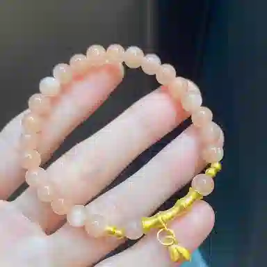 老凤祥 竹节 中式国潮国风轻奢甜美小清新小众 高级温柔百搭精品宝藏 足金 按克计价 黄金手串 女款