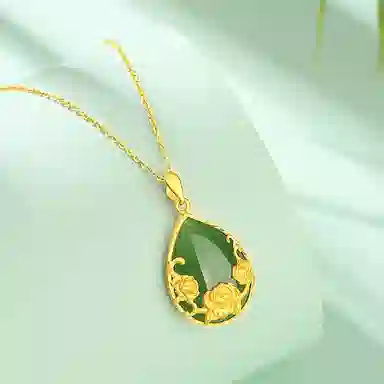 老凤祥 玫瑰 甜美轻奢小清新 小众 精致高级感 浪漫森系显气质 极简百搭设计温柔时尚首饰可爱甜美少女心 足金 按克计价 黄金项链 女款