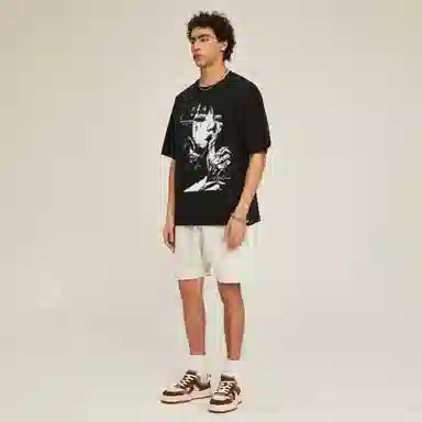 REXSHION Graffiti Print T-Shirt