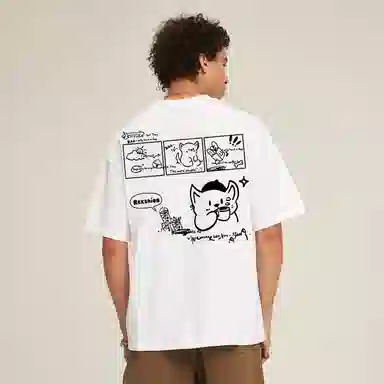 REXSHION Cartoon Logo T-Shirt