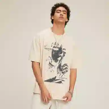 REXSHION Graffiti Print T-Shirt