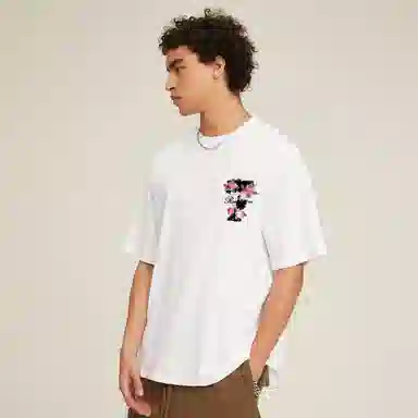 REXSHION Rose Ink Casual T-Shirt