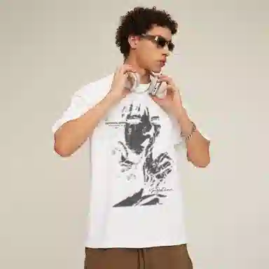 REXSHION Graffiti Print T-Shirt