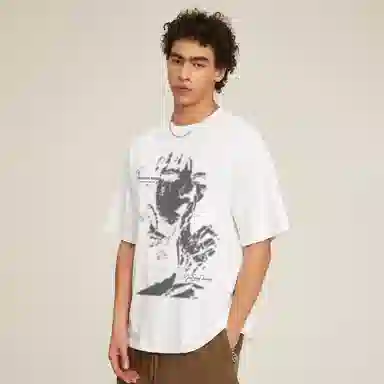 REXSHION Graffiti Print T-Shirt