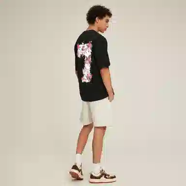 REXSHION Rose Ink Casual T-Shirt