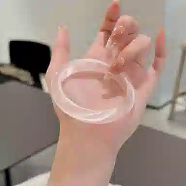 匠锁心玉 粉黛佳人清冷感星星新中式叠戴 招财纳福国潮原创设计小众轻奢高级感 气质百搭潮流年轻时尚手饰#显白 琉璃 手镯 女款