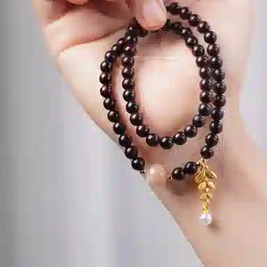 鶄鲤 新中式淡雅双圈叠戴#好运 紫檀属 手串 女款