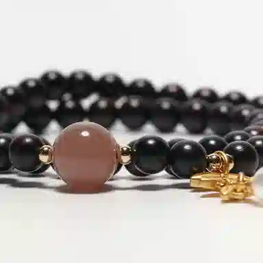 鶄鲤 新中式淡雅双圈叠戴#好运 紫檀属 手串 女款